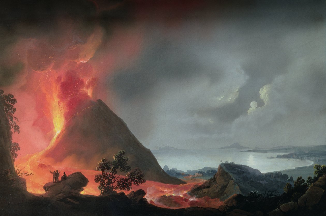 1810年维苏威火山爆发 作者 意大利学校
