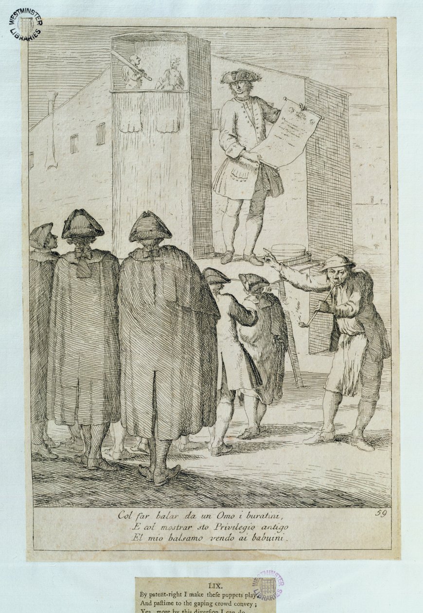The Puppeteer，1748 作者 意大利学校