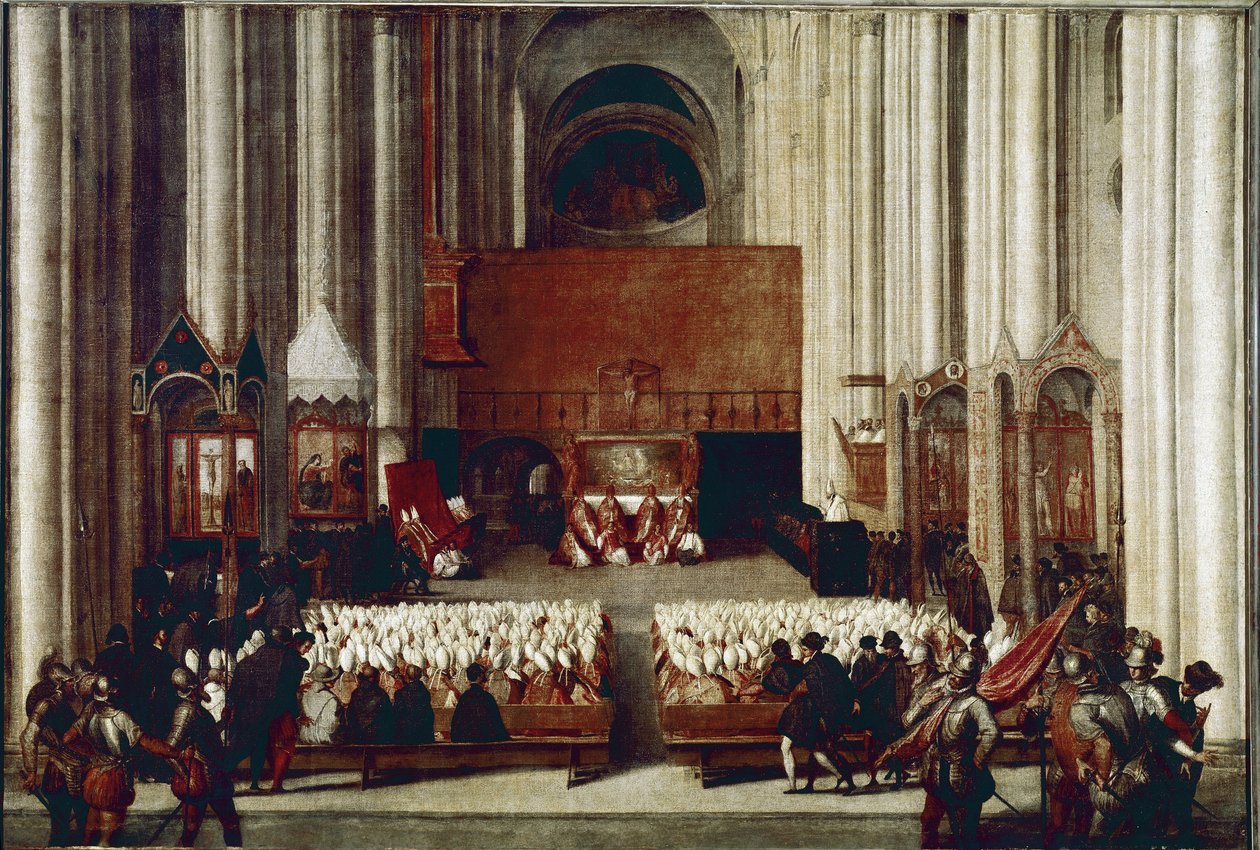 The World Council of Trent (oil on canvas 作者 意大利学校