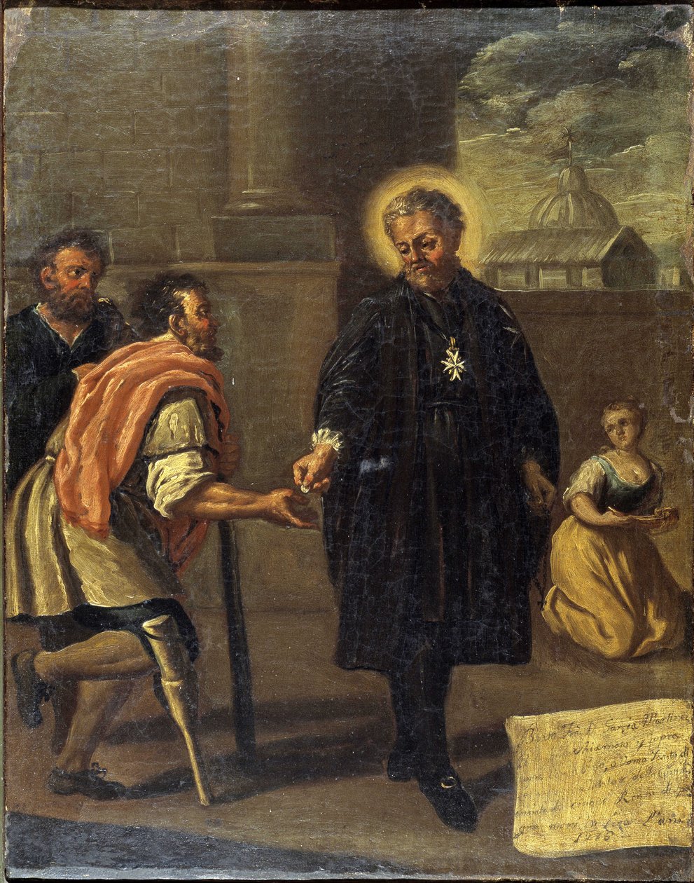 The blessed Garcia Martinez (Garcia Martinez wounded), Neapolitan School 作者 意大利学校