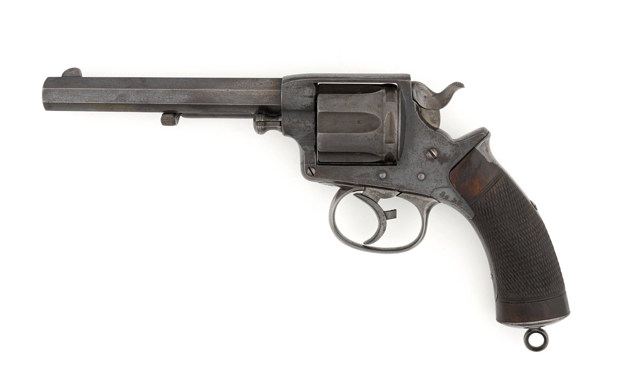 Tranter .450 inch double-action centre-fire revolver, c.1878 (revolver, centre-fire, Tranter MK I, .450 in Army double action) 作者 意大利学校