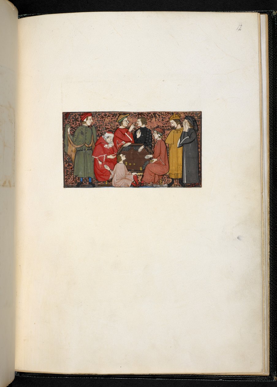 恶行与美德论》 Add MS 27695 f.12r，约 1330-40（羊皮纸） 作者 意大利学校