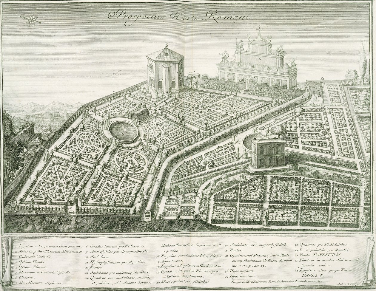 罗马花园景观，1772-1784年 作者 意大利学校