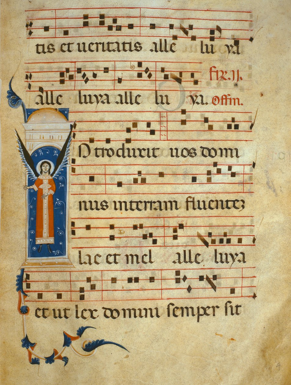 fol 4v。逐渐地，c.1260 作者 意大利学校