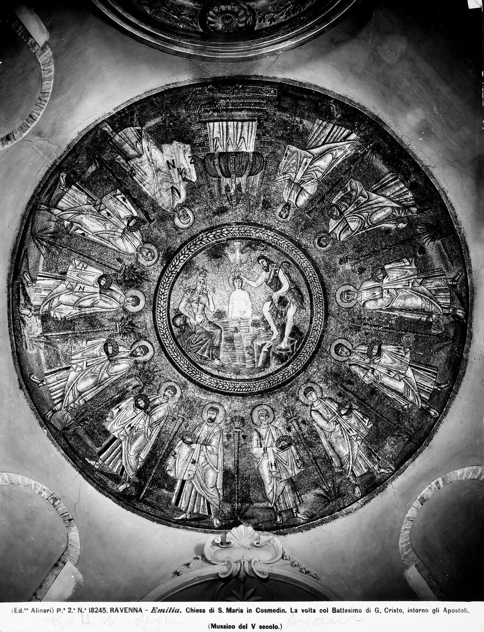 基督的洗礼（马赛克） 作者 意大利学校意大利学校