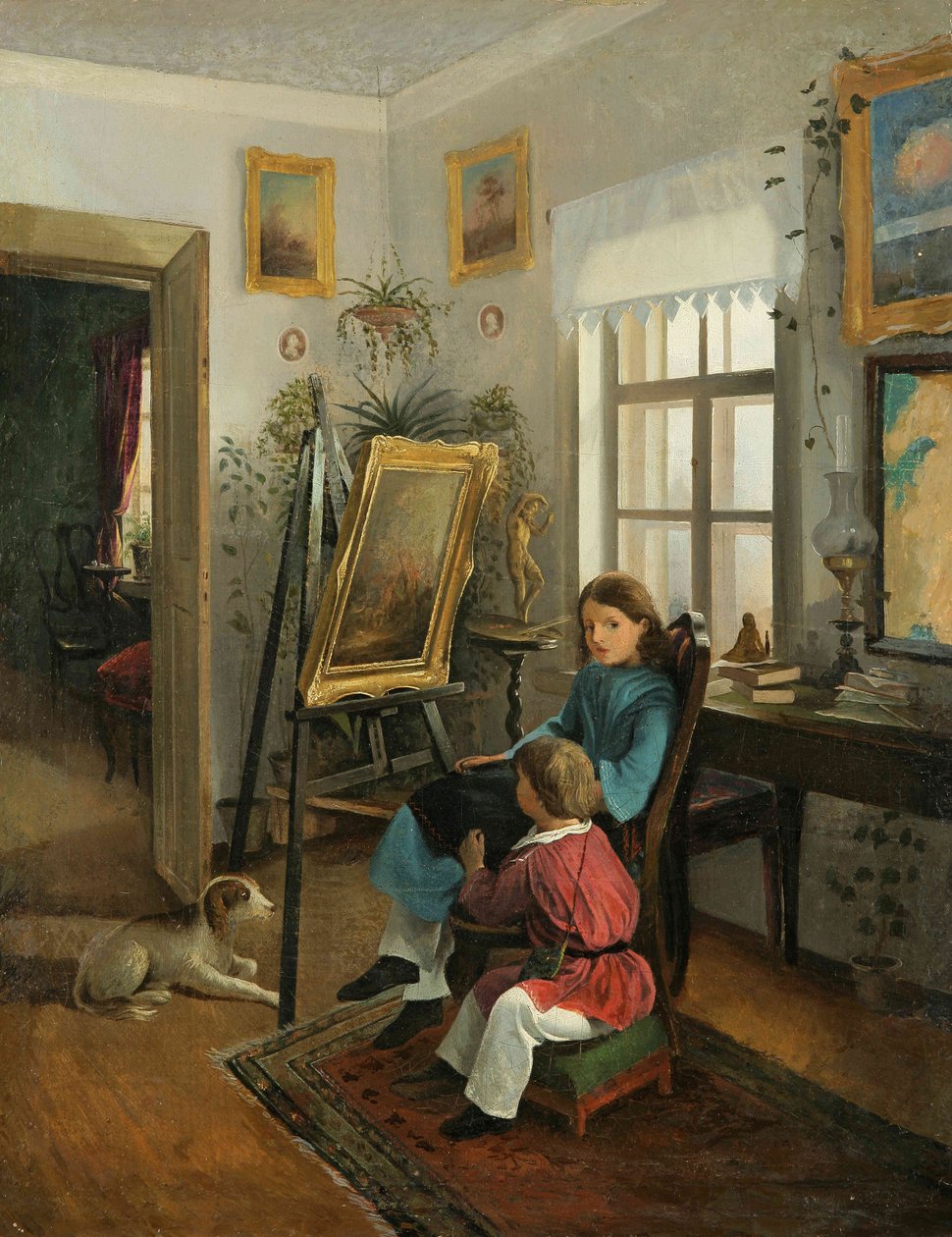 Khrutsky I.F.在艺术家的房间的房间 作者 伊凡·赫鲁茨基（Ivan Khrutsky）
