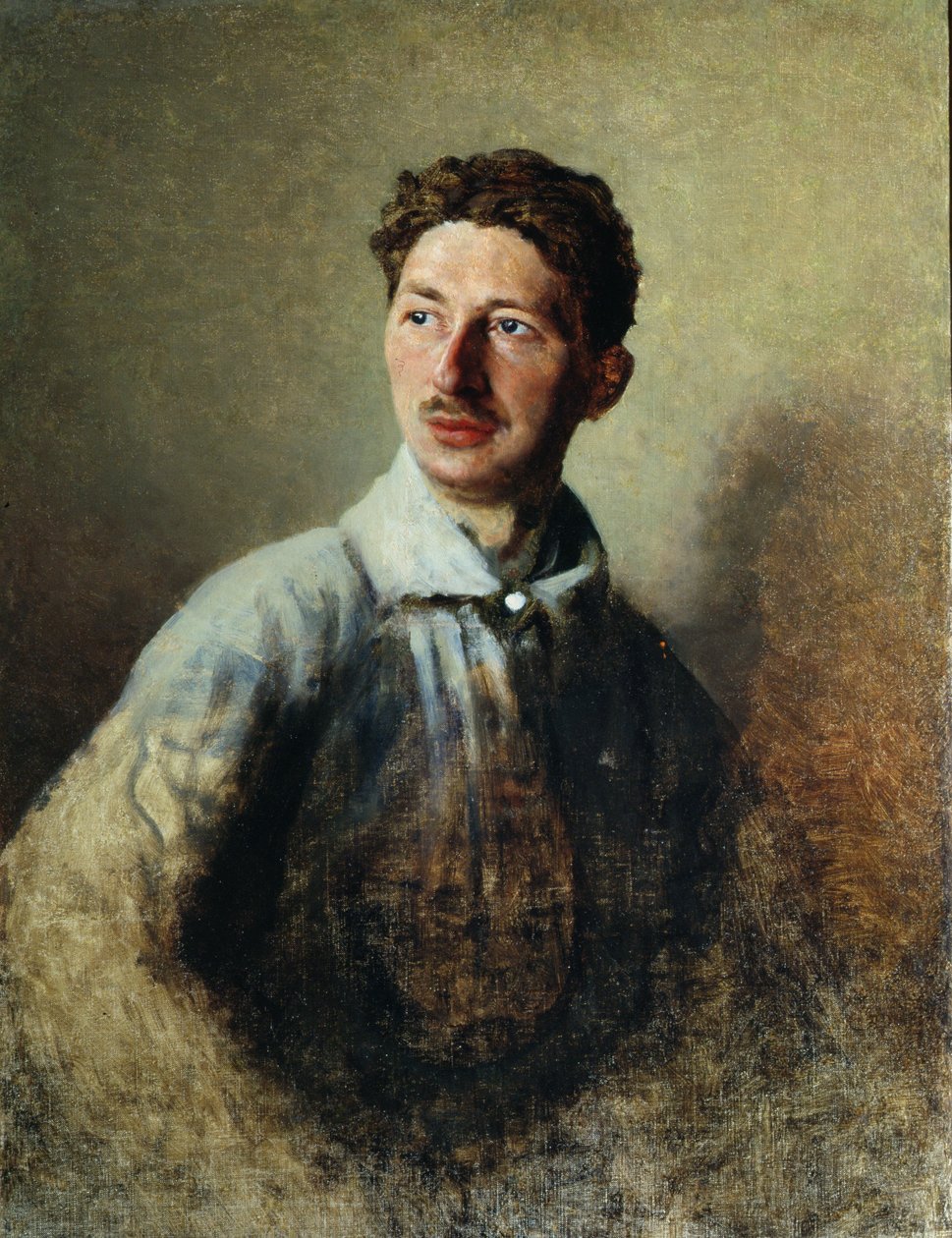 诗人Sergey Gorodetsky（1884-1967）1909年的肖像 作者 伊万·基里罗维奇·帕克霍缅科