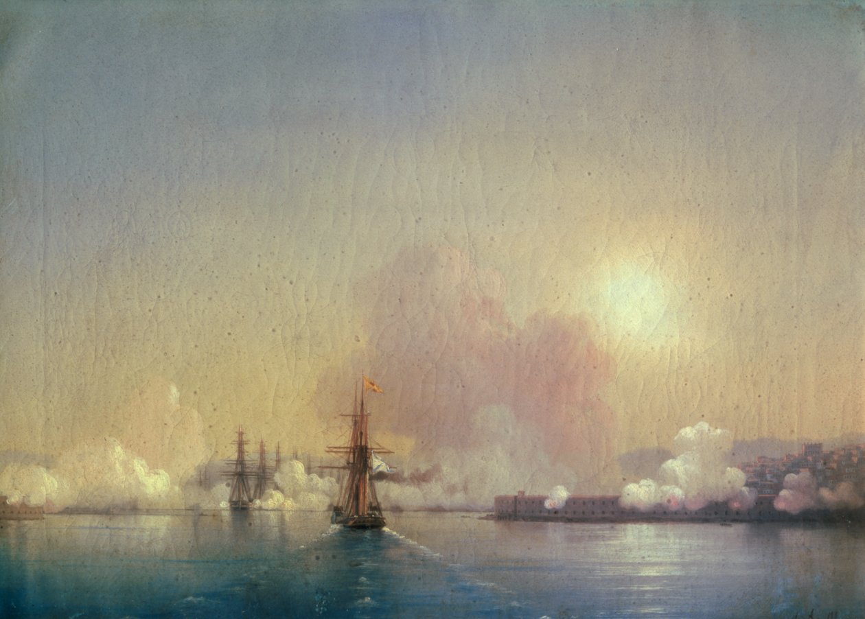 1852年抵达塞瓦斯托波尔湾 作者 伊万·康斯坦丁诺维奇·艾瓦佐夫斯基