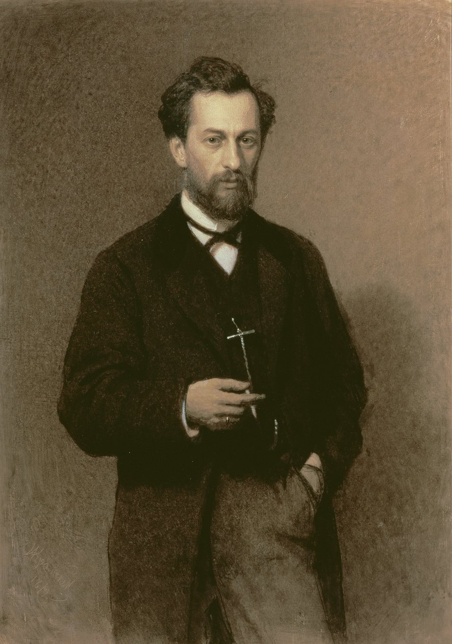 米哈伊尔·康斯坦丁诺维奇·克洛德（1832-1902），1871年的肖像 作者 伊万·尼古拉耶维奇·克拉姆斯科伊