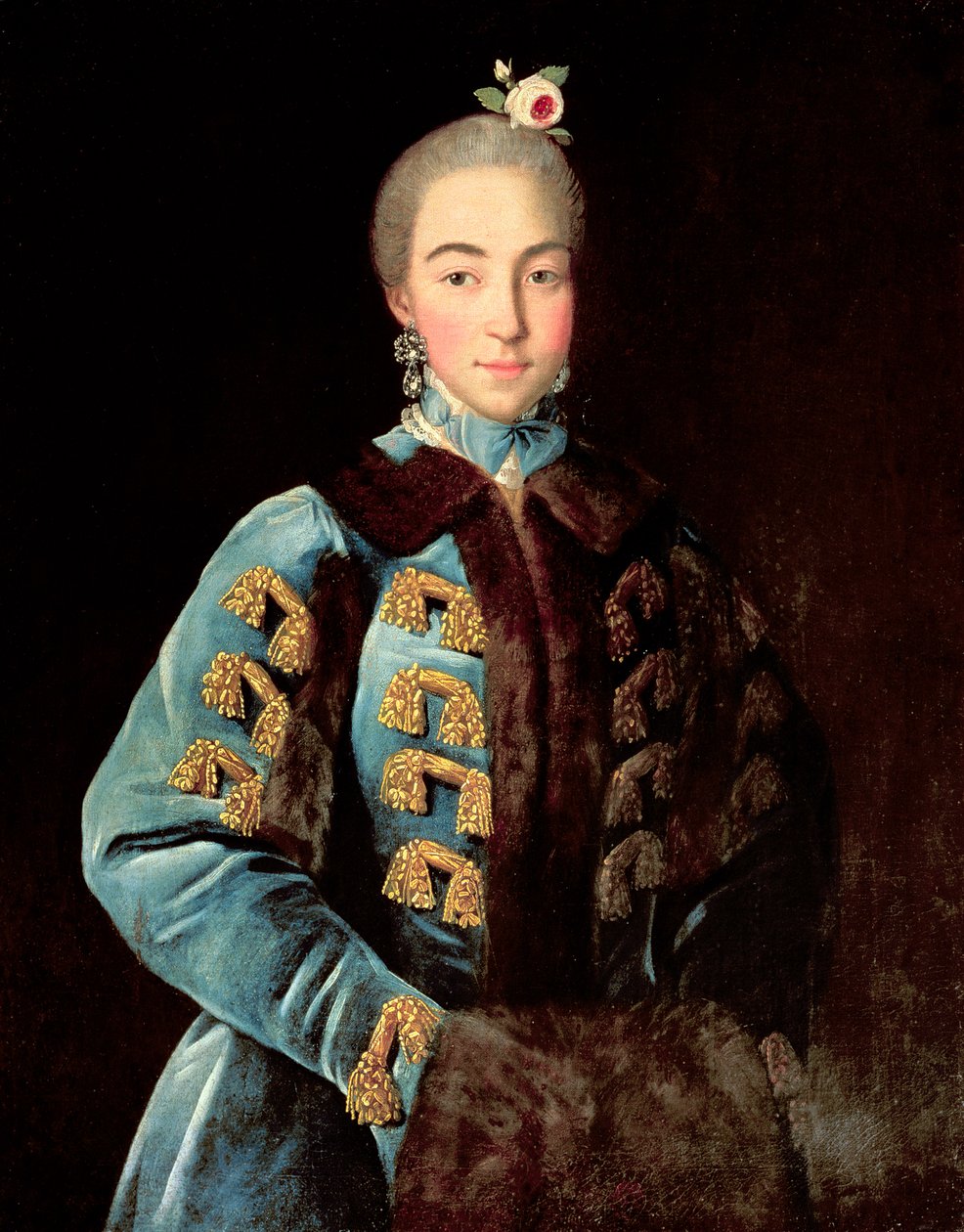 伯爵夫人Anna Sheremetyeva的肖像，1768年 作者 伊凡（Ivan Petrovich）Argunov