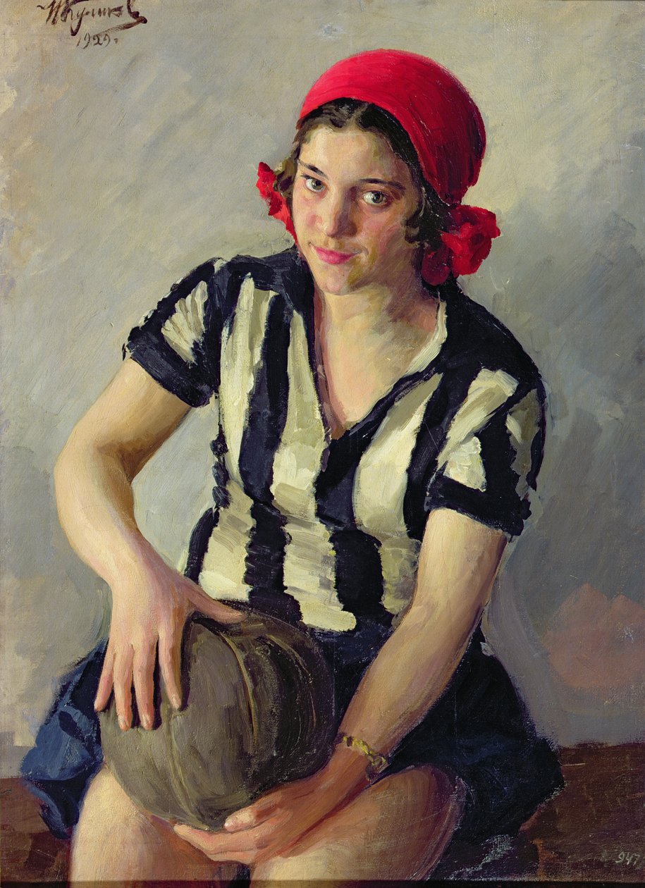 一位女运动员，1928年 作者 伊万·塞米诺诺维奇·库里科夫（Ivan Semyonovich Kulikov）