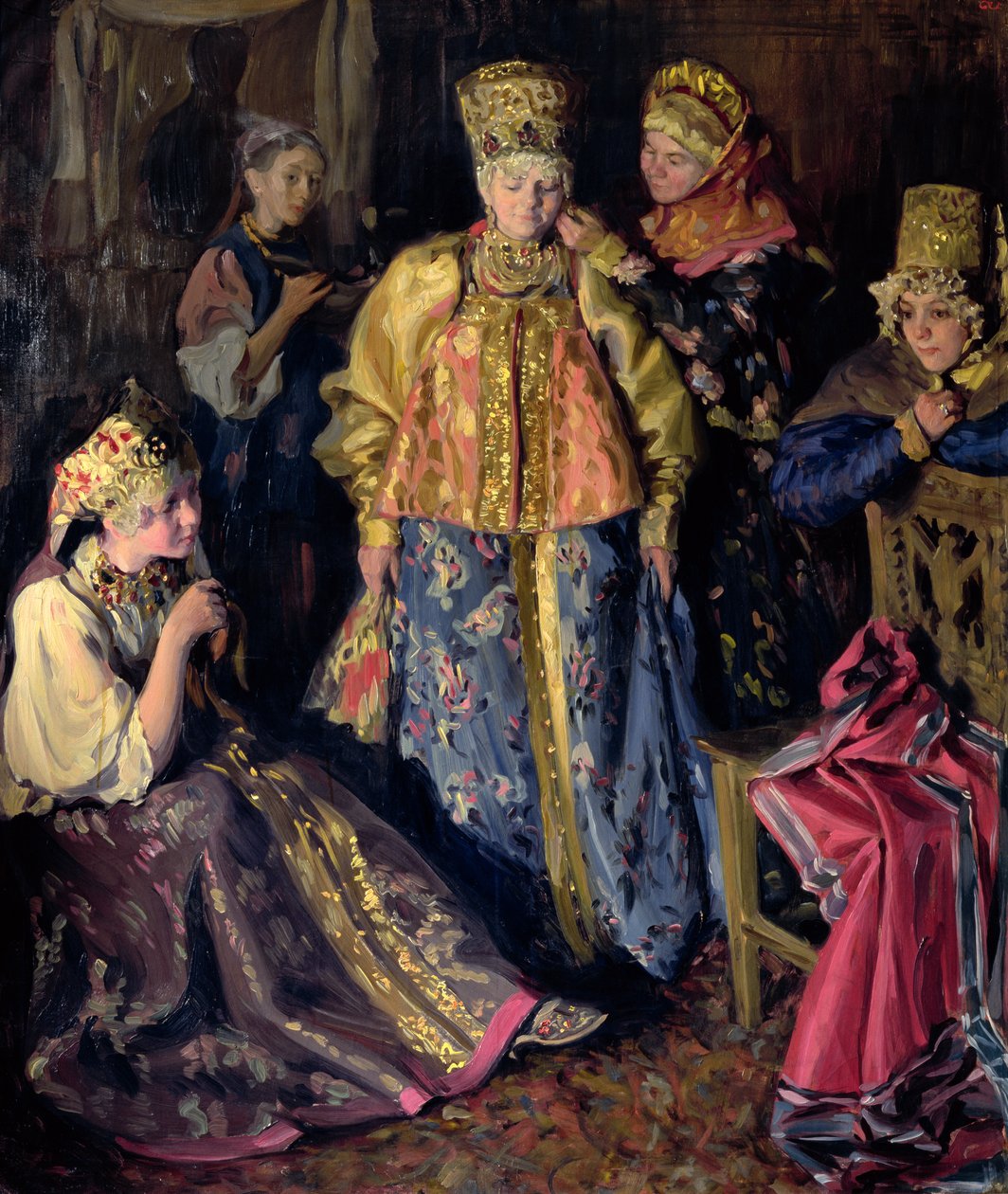 婚纱，1911年 作者 伊万·塞米诺诺维奇·库里科夫（Ivan Semyonovich Kulikov）