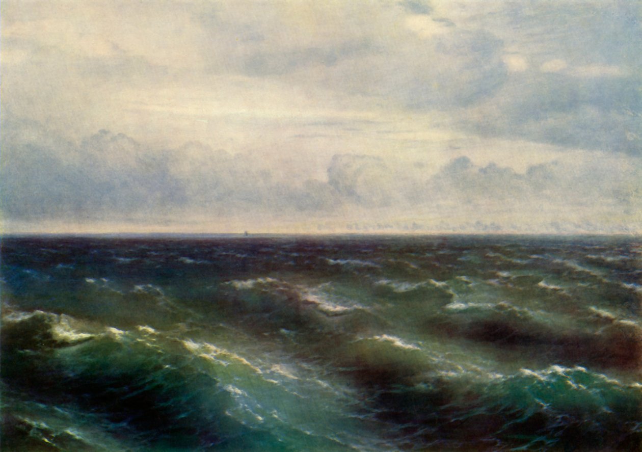 黑海，1881年，1965年。 作者 伊万·艾瓦佐夫斯基（Ivan Ayvazovsky）