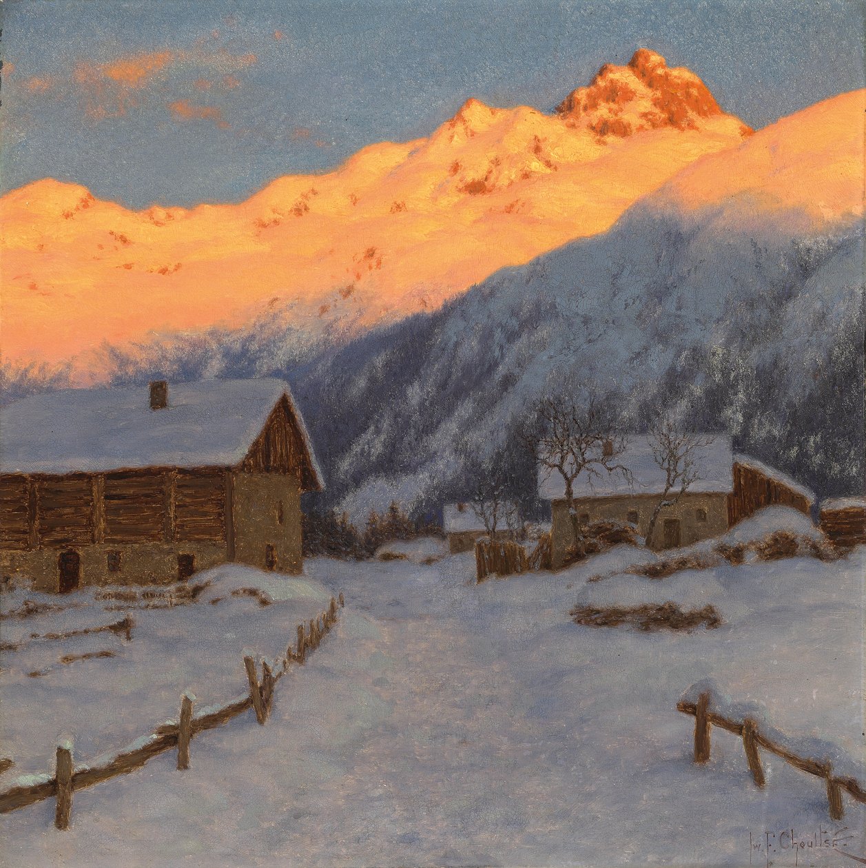 上萨瓦省上山的夜晚 作者 伊凡（Ivan Fedorovich Choultse）