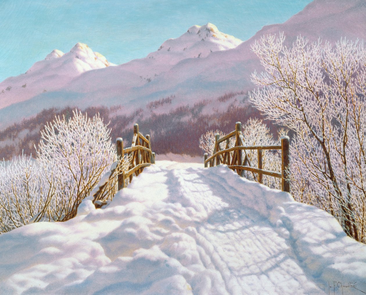 银色冰霜，恩加丁，1910年 作者 伊凡（Ivan Fedorovich Choultse）