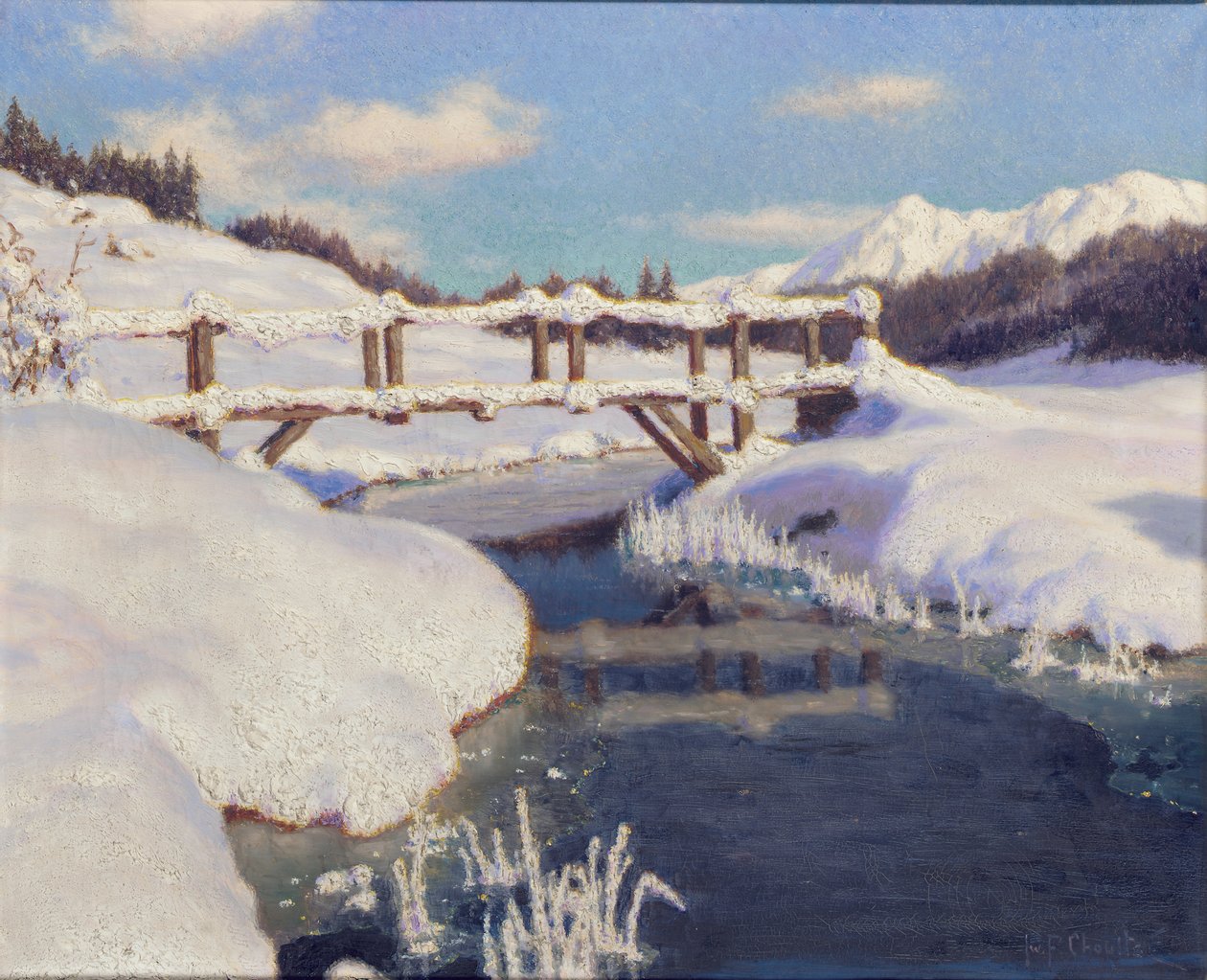 瑞士雪地上的太阳 作者 伊凡（Ivan Fedorovich Choultse）