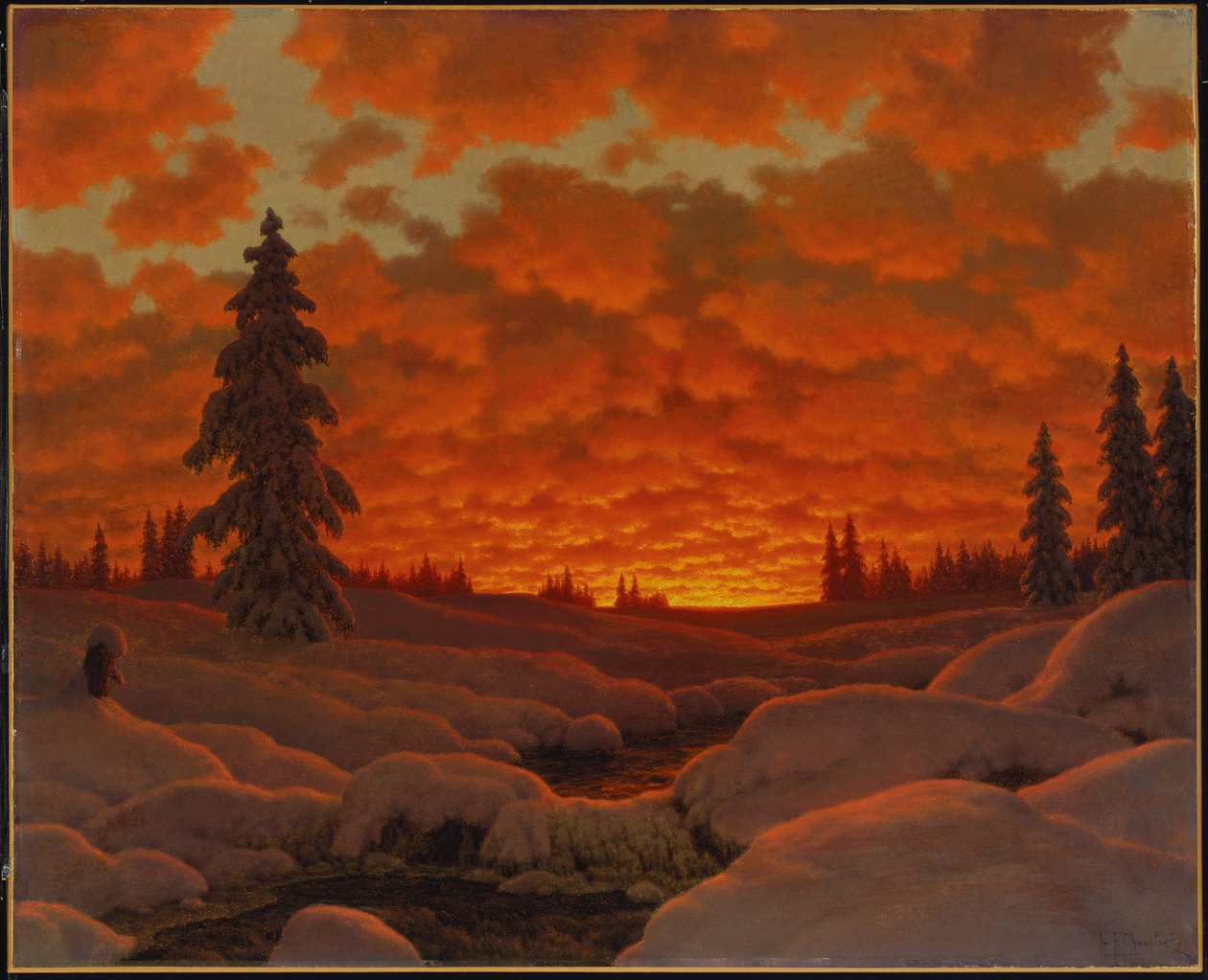 冬季风景 作者 伊凡（Ivan Fedorovich Choultse）