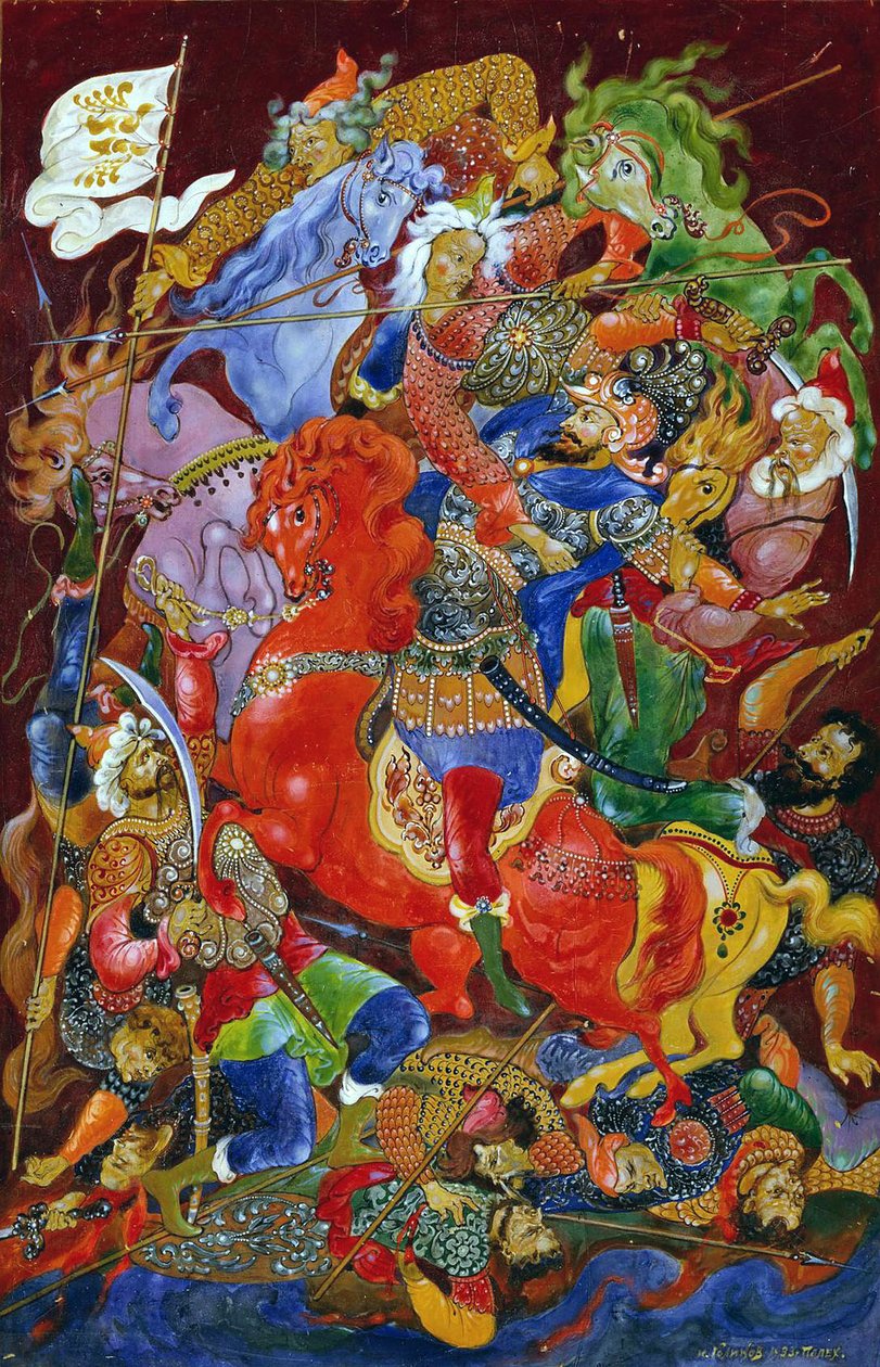 捕获伊戈尔王子，1932-1933。   作者 伊万·伊万诺维奇·戈利科夫
