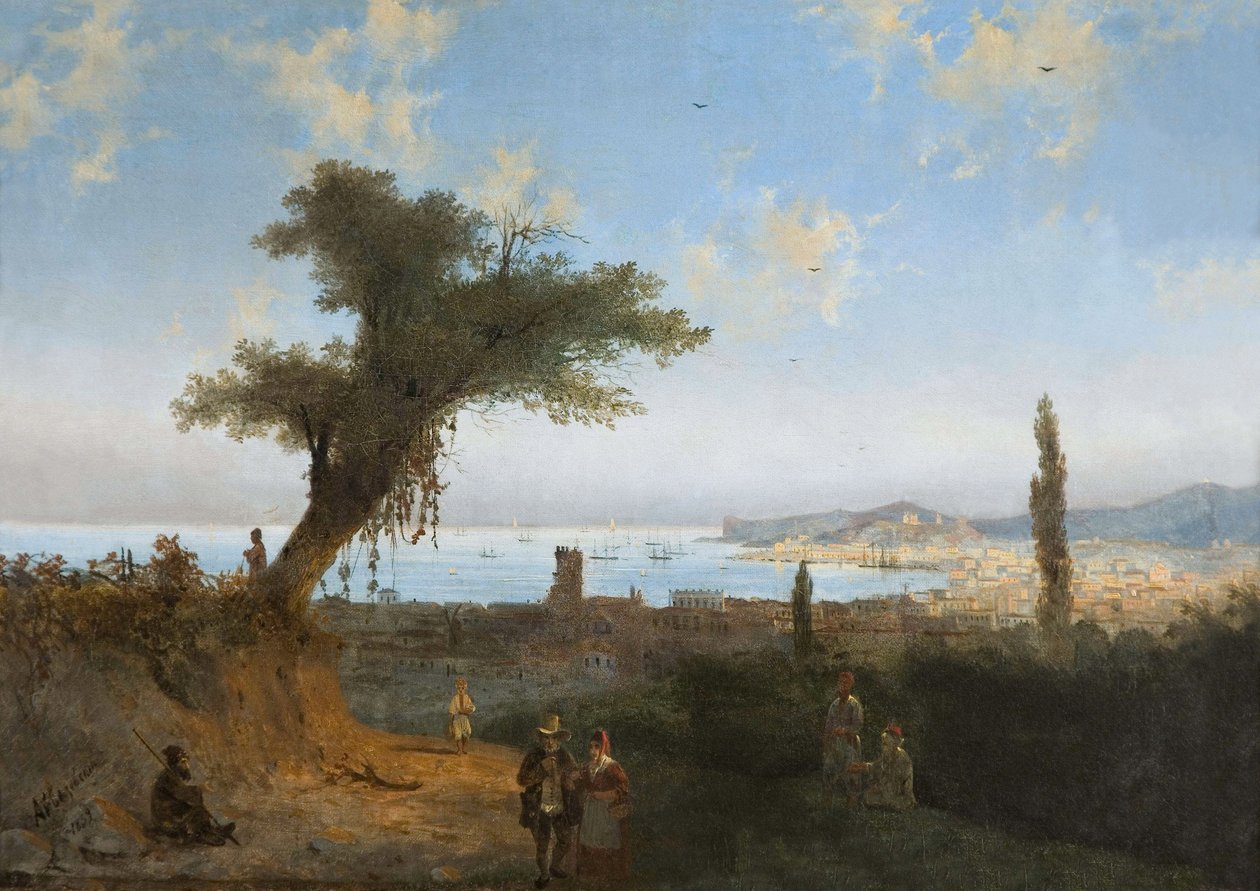 老费奥多西亚（Feodosie ou Theodosie）par Aivazovsky, Ivan Konstantinovich (1817-1900) 作者 伊万·康斯坦丁诺维奇·艾瓦佐夫斯基