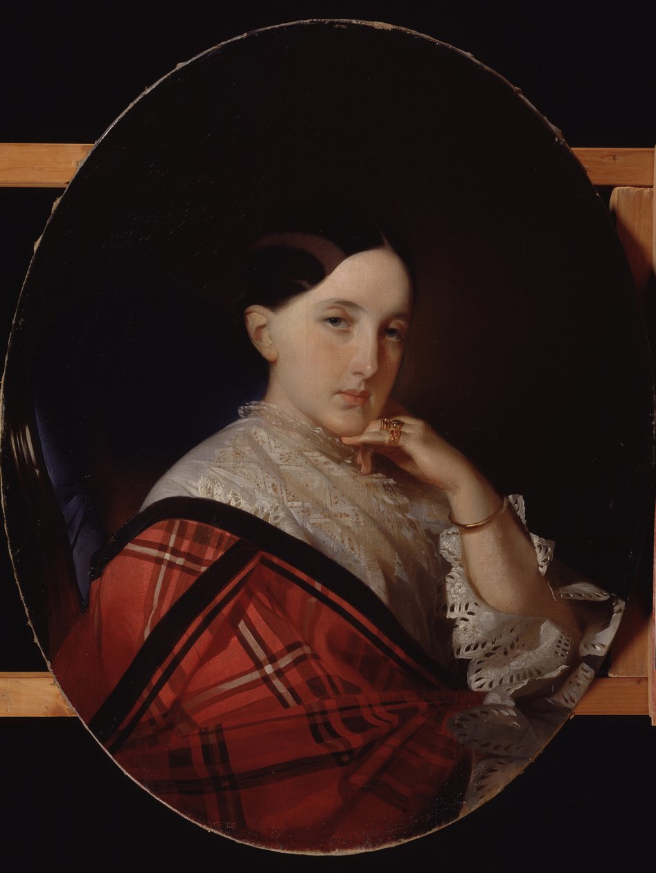 大公爵夫人玛丽亚·亚历山德罗夫娜的肖像1824-1880，俄罗斯未来的女皇 作者 伊万·科斯米奇·马卡罗夫（Ivan Kosmich Makarov）