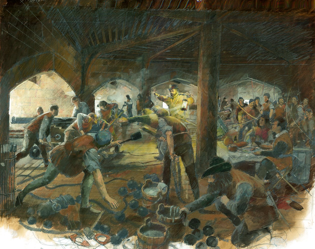 炮台，彭丹尼斯城堡，约1540年代，约1970-2010年 作者 伊万·拉普