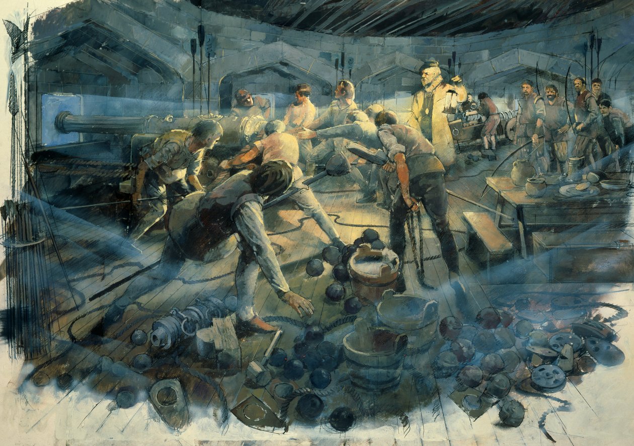 彭丹尼斯城堡炮台，1540年代末，约1990-2010年 作者 伊万·拉普