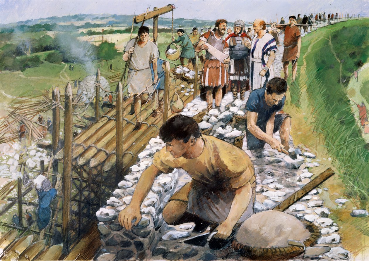 西尔切斯特罗马城墙，约2世纪，1990-2010。   作者 伊万·拉普