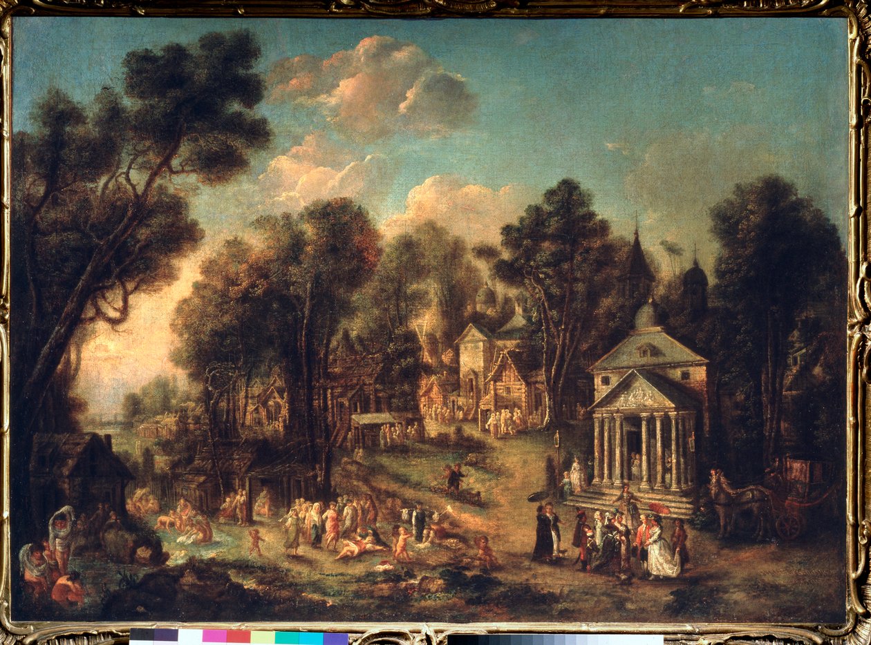 圣殿庆典》--伊万-米哈伊洛维奇-坦科夫（通科夫）（1740-1799 年）的油画，布面油画 作者 伊万·米哈伊洛维奇·坦科夫