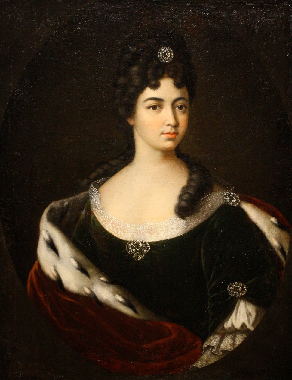 斯玛拉格达-玛丽亚-坎特米尔伯爵夫人的画像，1710年代末至1720年代初。 作者 伊万·尼基蒂奇·尼基丁