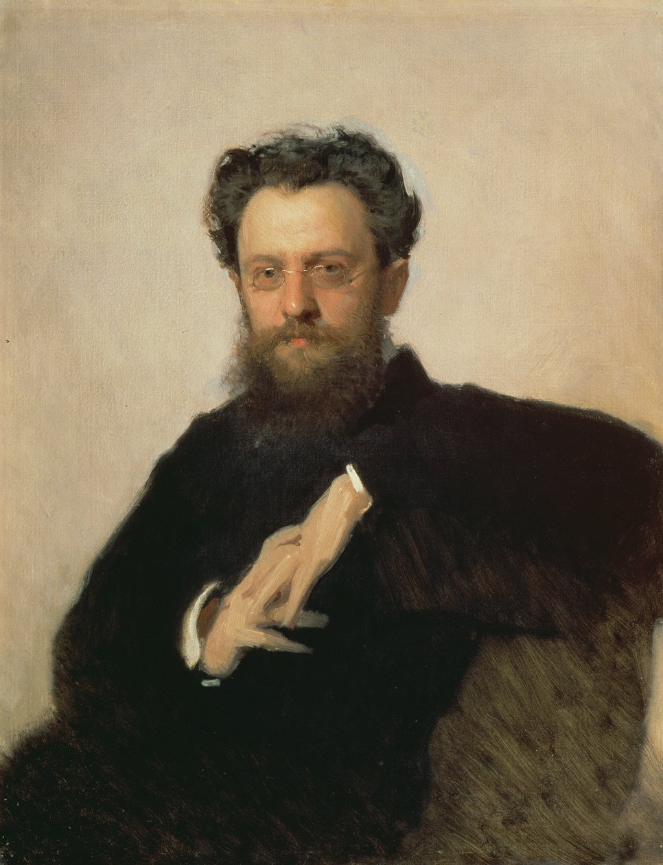 A. Prachov教授的肖像（1846-1916），1879年 作者 伊万·尼古拉耶维奇·克拉姆斯科伊