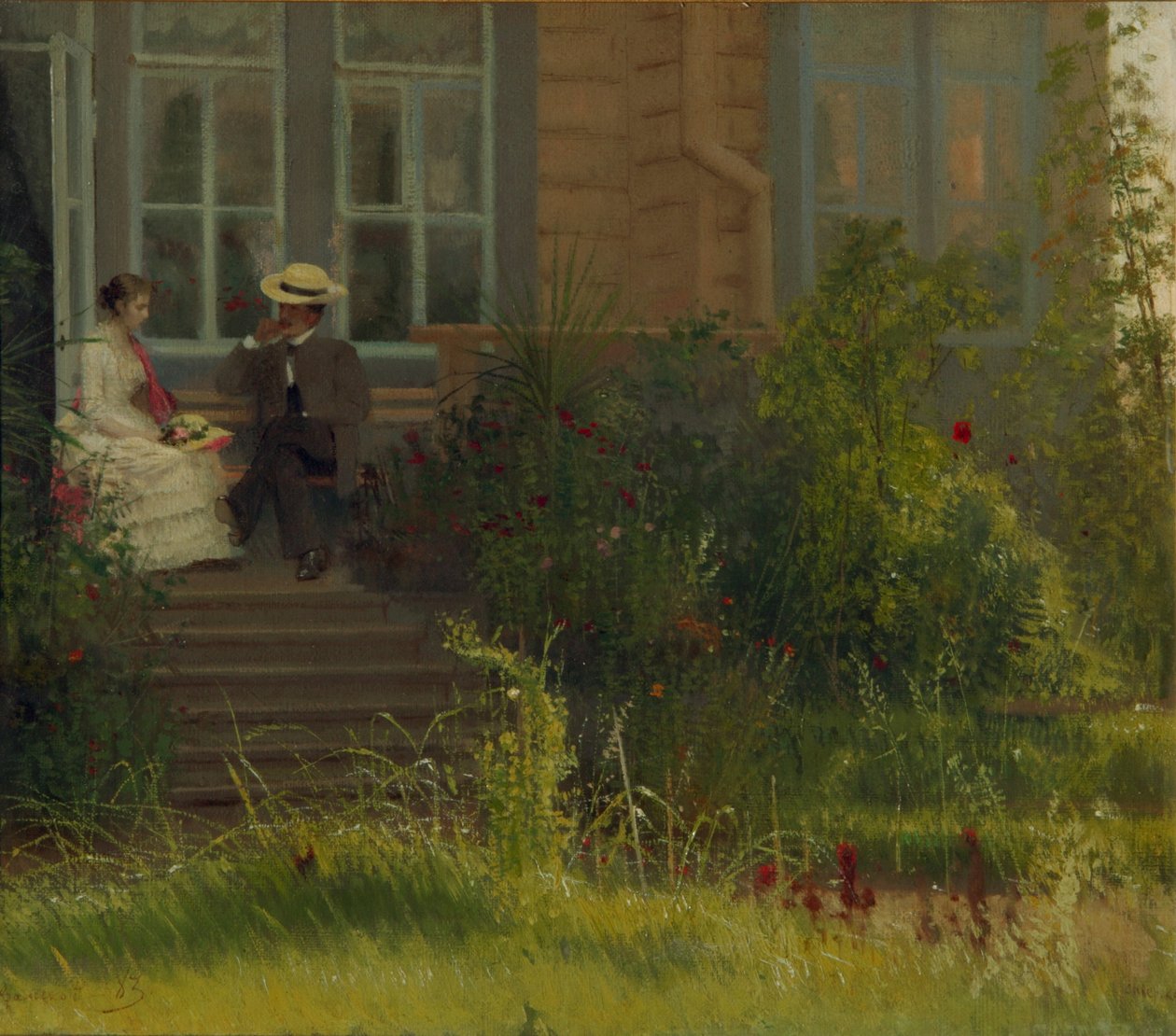 1883年，Siverskaya的艺术家达查 作者 伊万·尼古拉耶维奇·克拉姆斯科伊