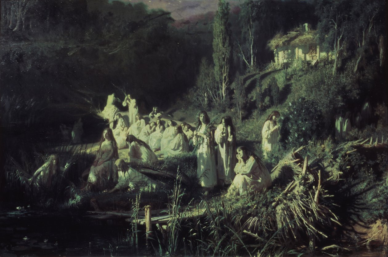 美人鱼，1871年 作者 伊万·尼古拉耶维奇·克拉姆斯科伊