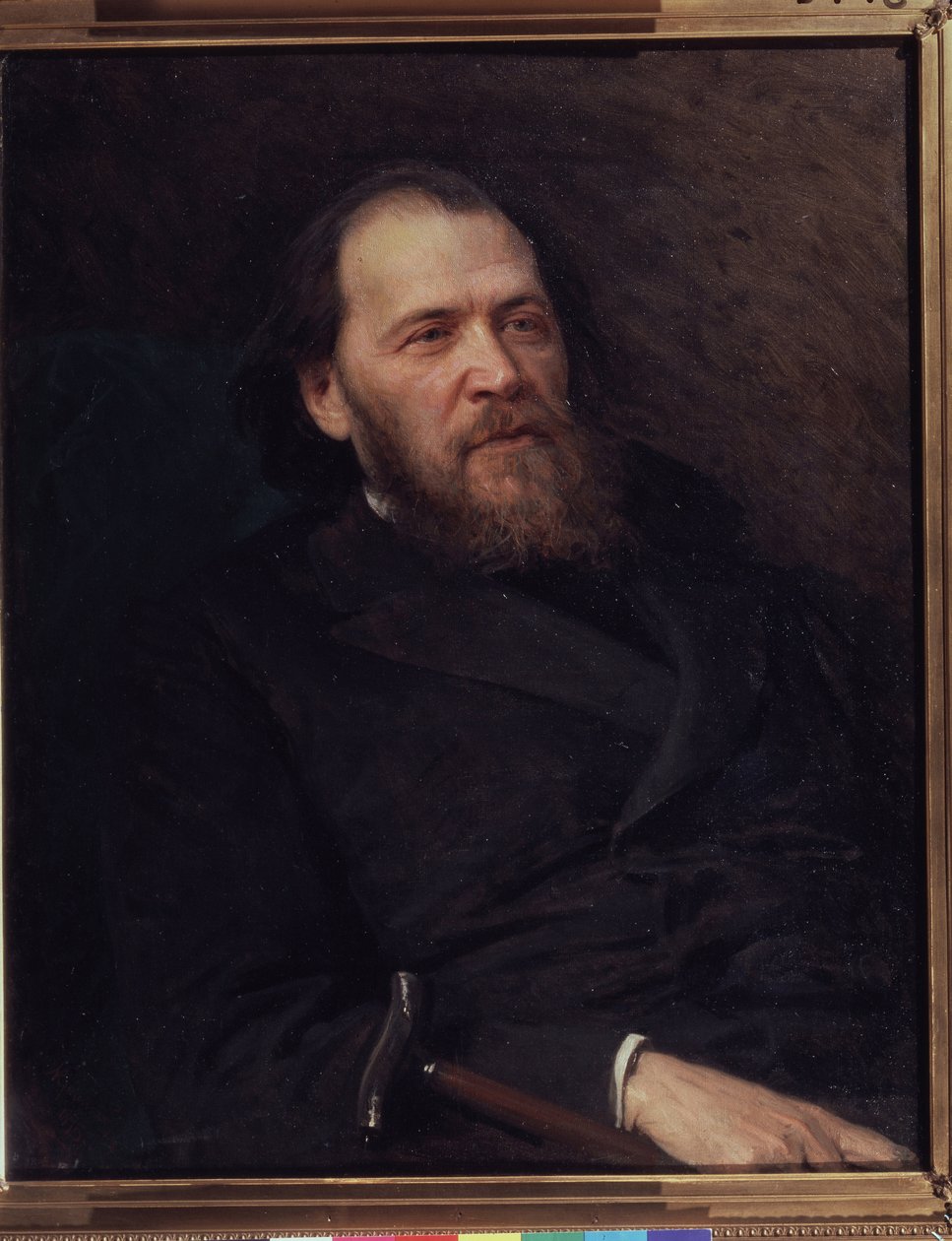 诗人 Ekv Polonsky 的肖像（1819-1898）（诗人 Y. Polonsky 的肖像）。 Even Nakolayevich Kramskoi（1837-1887）的绘画，Huille sur Toile 作者 伊万·尼古拉耶维奇·克拉姆斯科伊