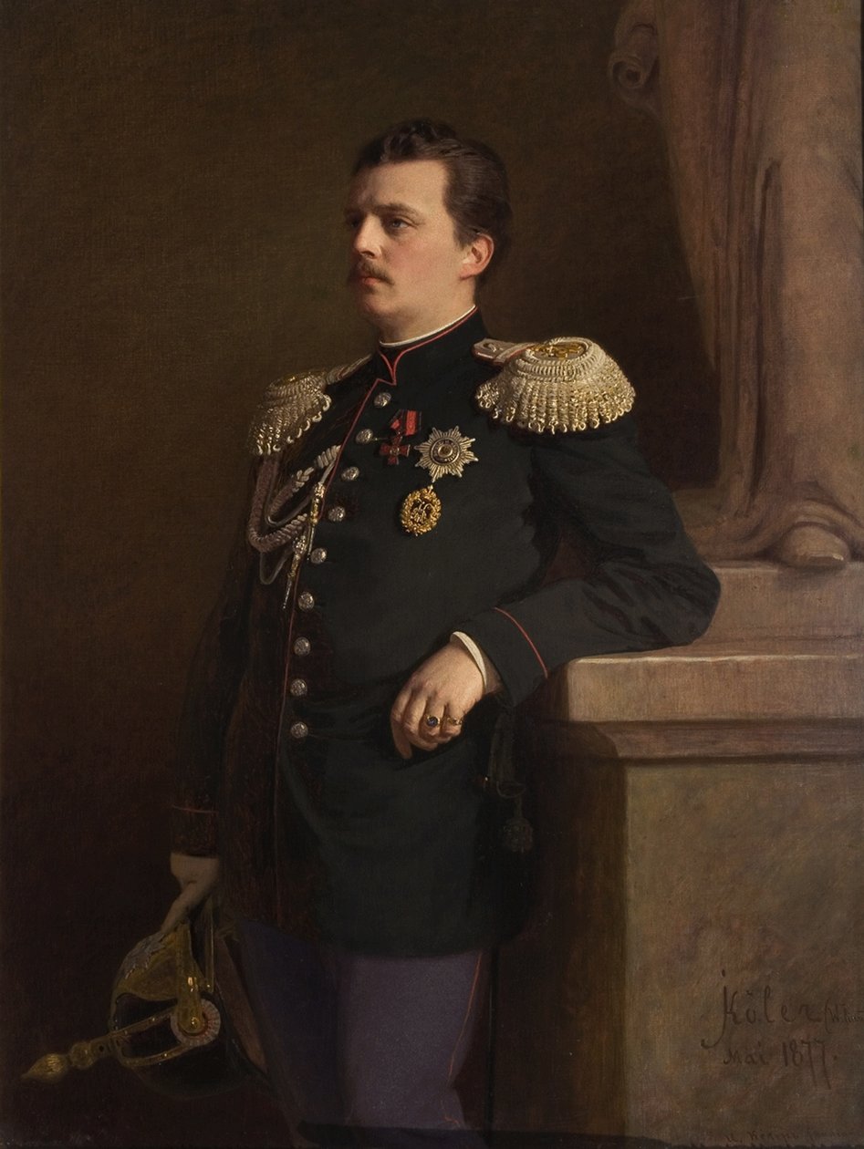 俄国大公弗拉基米尔·亚历山德罗维奇的肖像（1847-1909年，1880年代） 作者 伊万·尼古拉耶维奇·克拉姆斯科伊