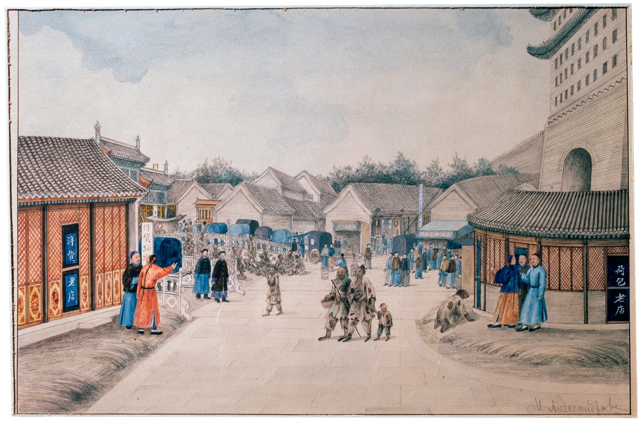 中国素描，慈安明桥》，约1804-1806年 作者 伊万·彼得罗维奇·亚历山德罗夫