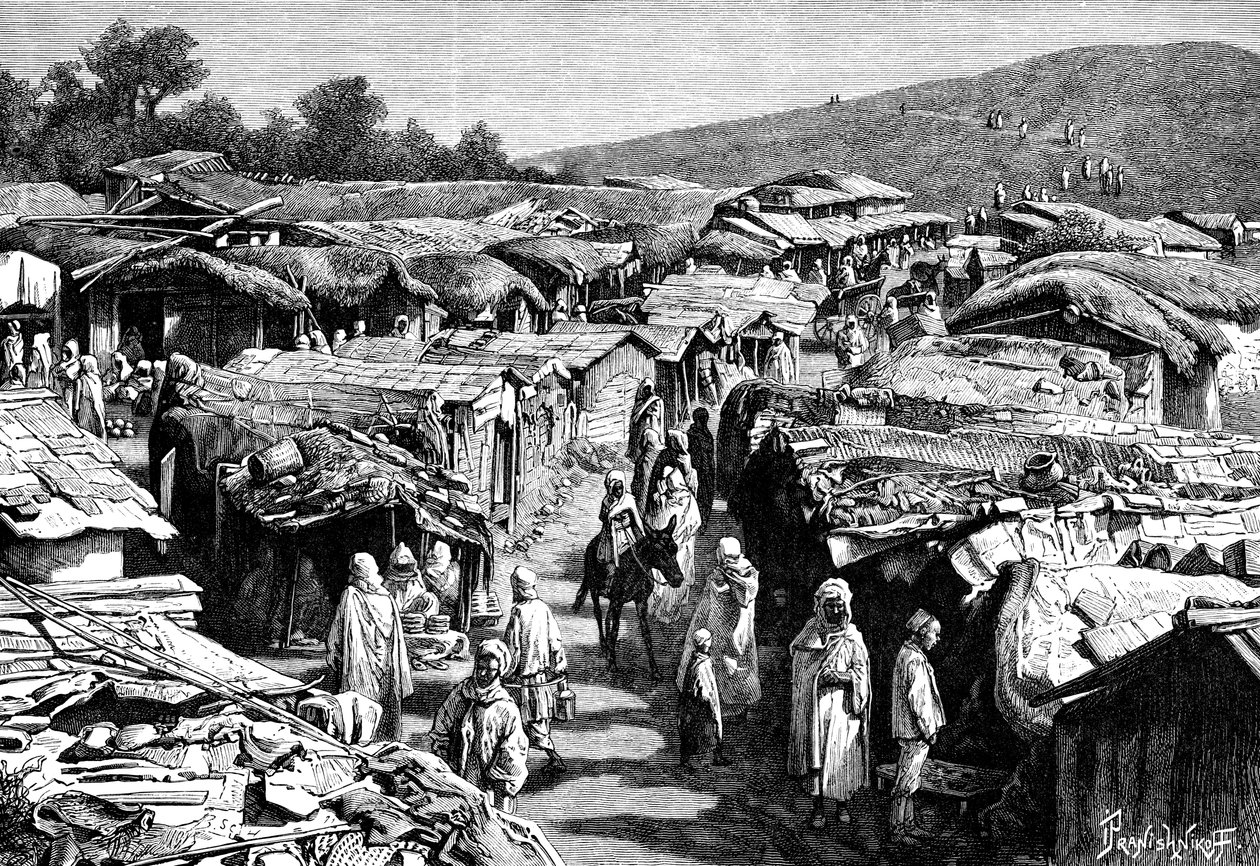 贝尼·拉马西斯（Beni-Ramasses）街区，阿尔及利亚，康斯坦丁，1895年。 作者 伊凡（Ivan Pranishnikoff）