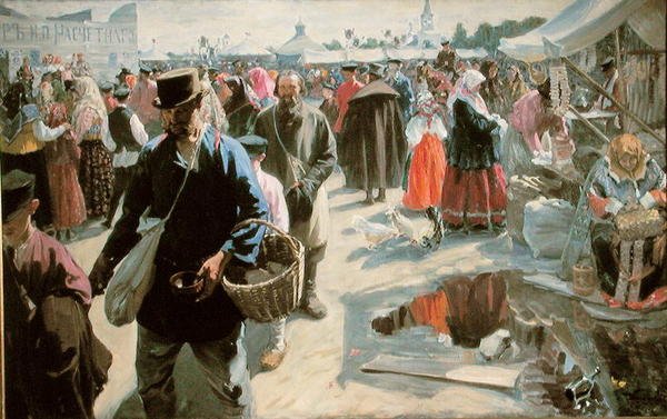 A Fair，1910-12 作者 伊万·塞米诺诺维奇·库里科夫（Ivan Semyonovich Kulikov）