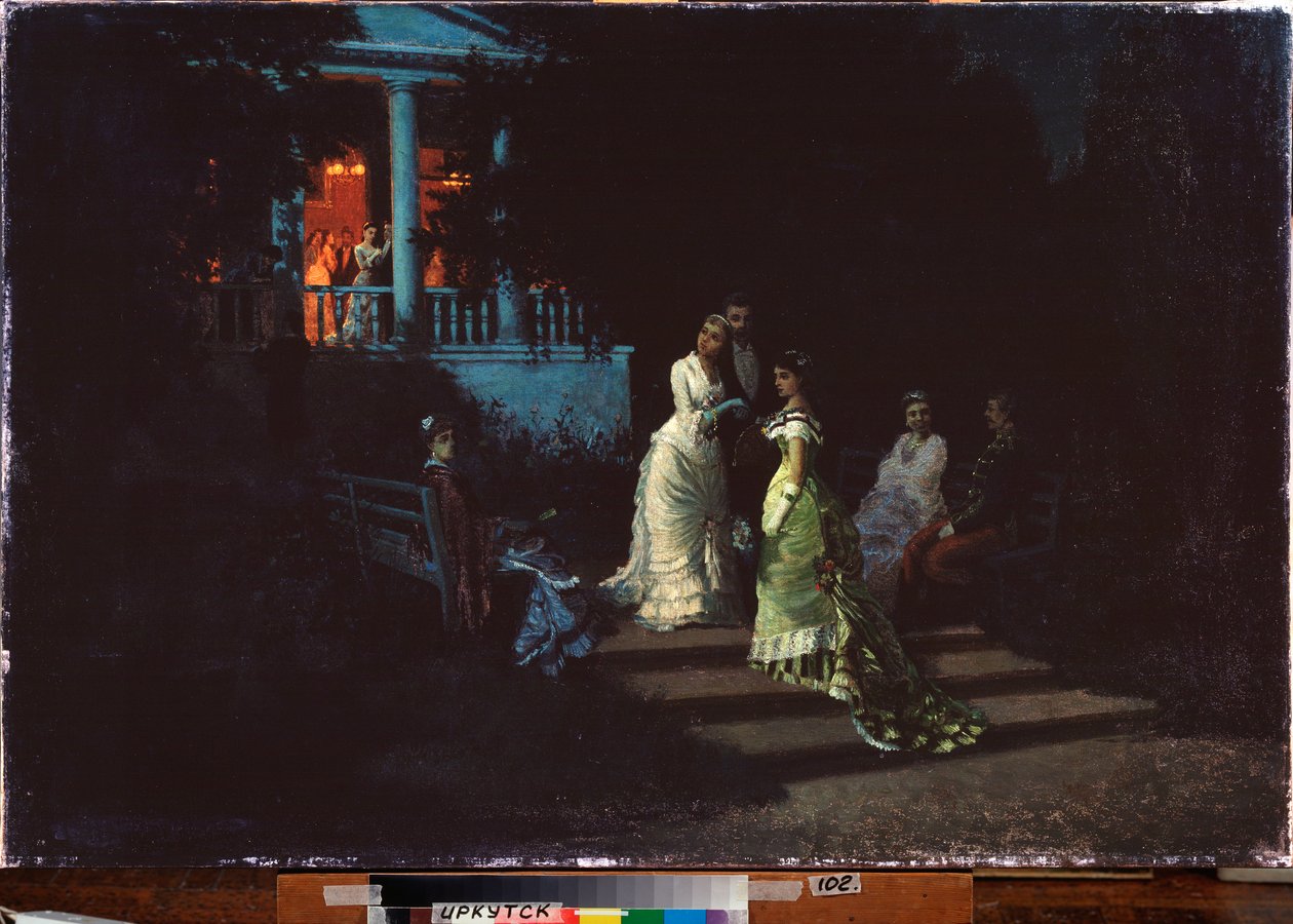 Un bal (Ball) - Peinture de Ivan Svetenko, huile sur toile 作者 伊万·斯维坚科