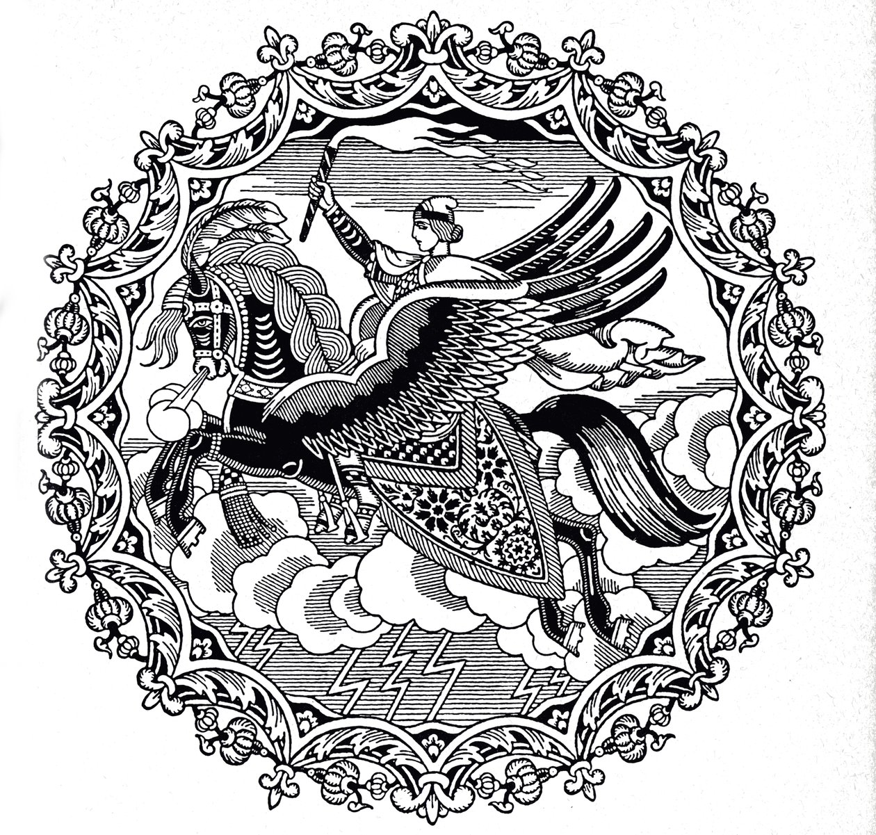 伊利亚·穆洛梅兹（Ilya Muromets），1934年 作者 伊万·雅科夫列维奇·比利宾
