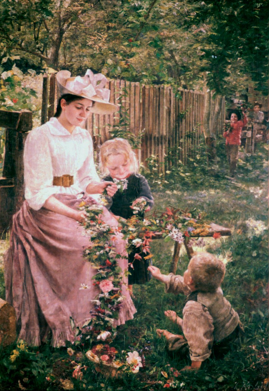 夏季，c1889-1890 作者 伊凡娜·科比卡（Ivana Kobilca）