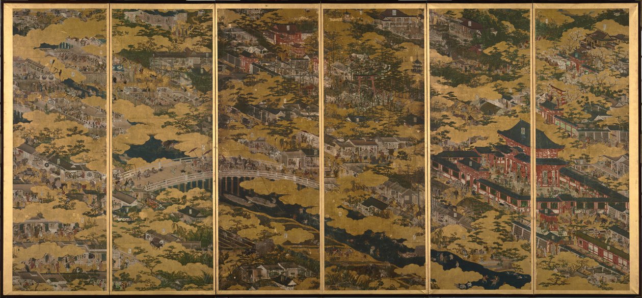 京都及周边地区的场景 作者 岩佐Matabei