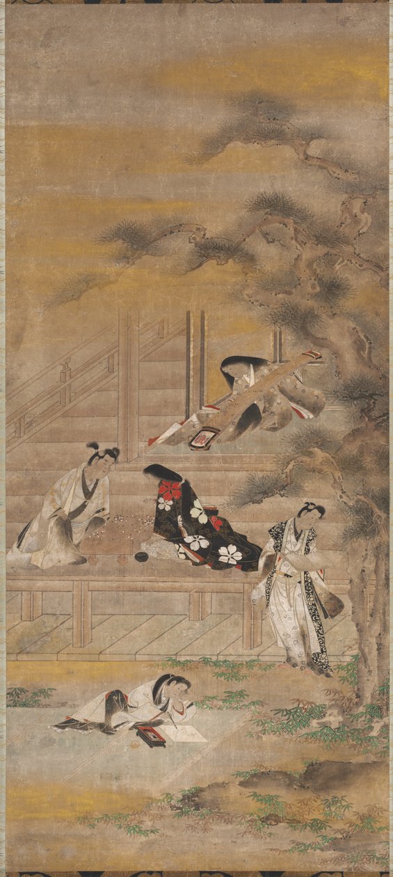 四个乐趣，十七世纪。 作者 岩佐Matabei