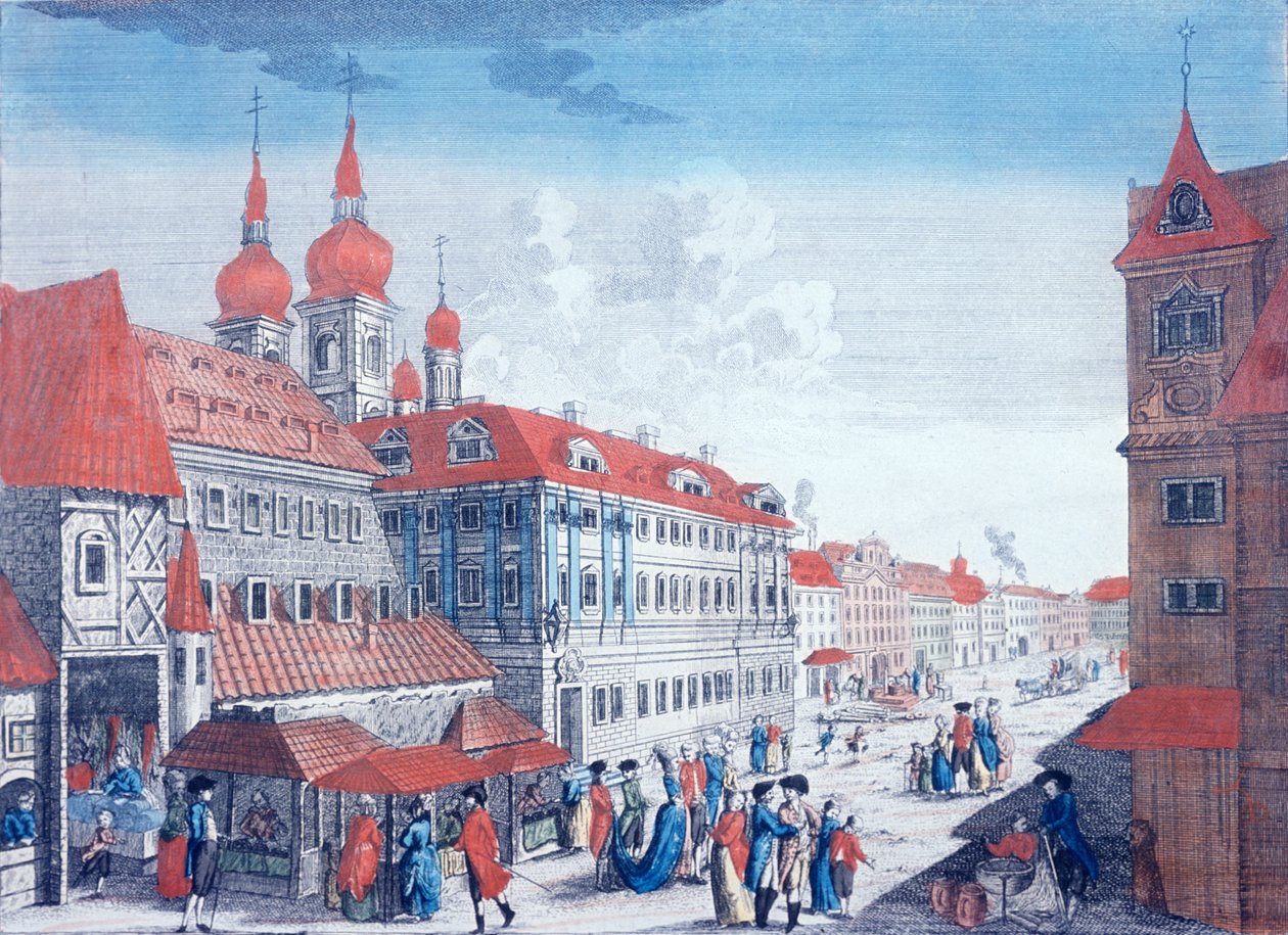 Kotce Street的剧院，c.1800 作者 J.胭脂红