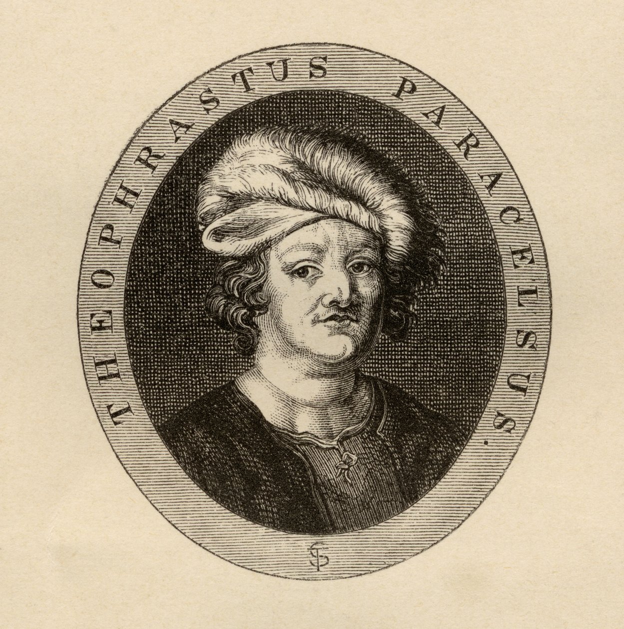 Paracelsus Theophrastus，来自&39;Varia：来自稀有书籍的读物&39;的插图，由J.Hain Friswell于1866年出版 作者 库珀