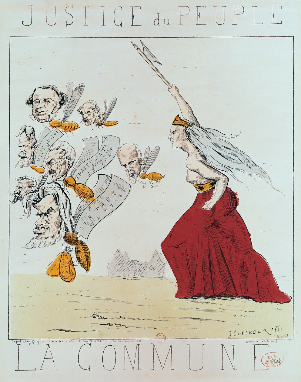 公社的寓言，1871年 作者 J·科塞