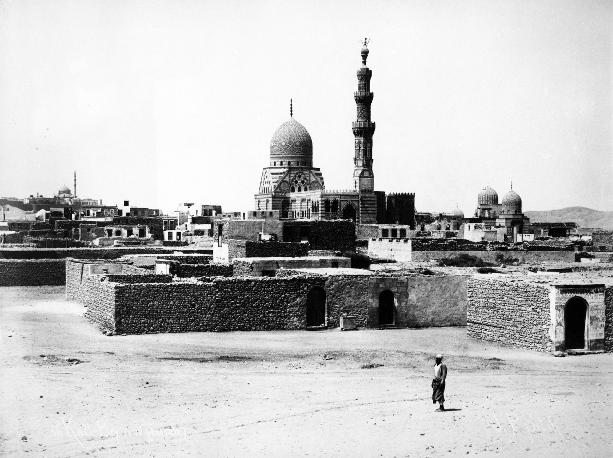 Qaytbay清真寺，开罗，1880年 作者 帕斯卡·塞巴（J. Pascal Sebah）