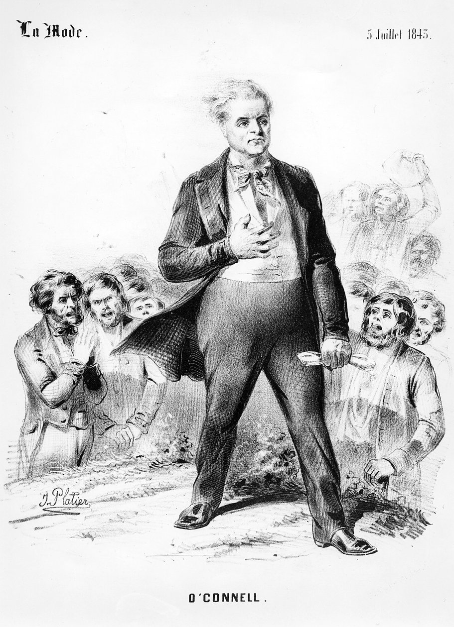 来自La Mode的Daniel OConnell，1843年7月5日 作者 J·普拉蒂尔