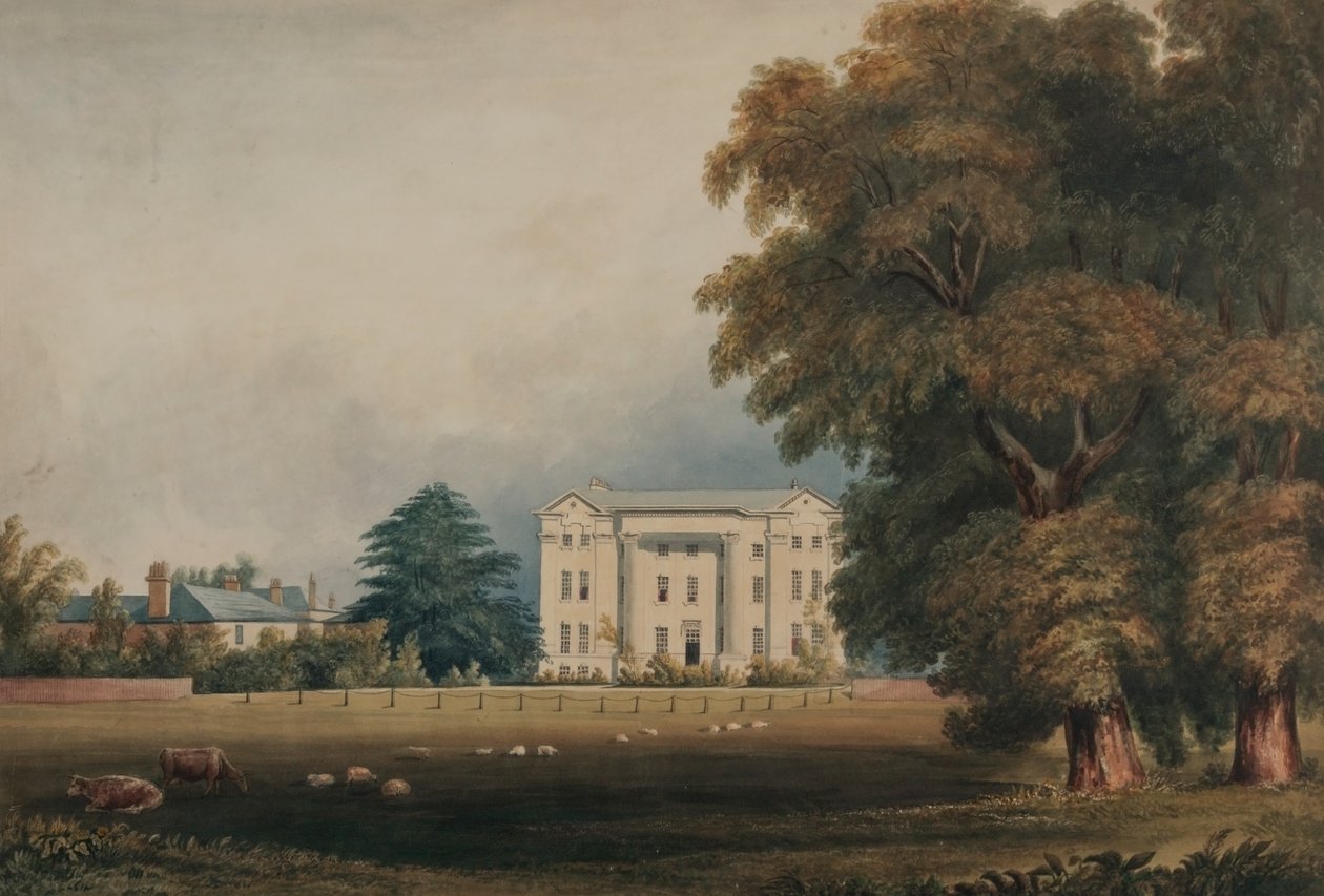Addiscombe学院，1831年（笔和墨水和纸张） 作者 菲利普斯