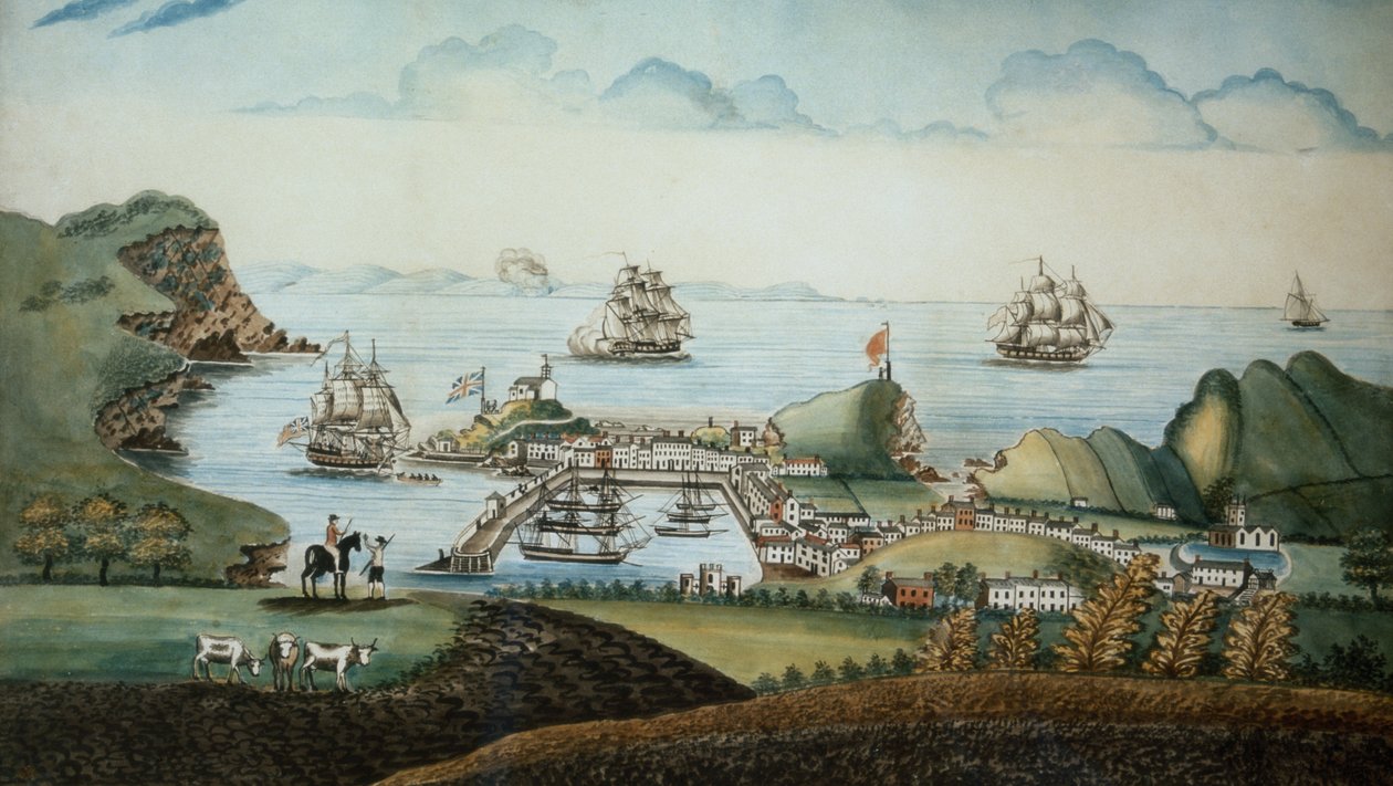 伊尔弗勒科姆，德文郡，1842年（笔和厕所）的视图（对72971） 作者 沃尔特斯
