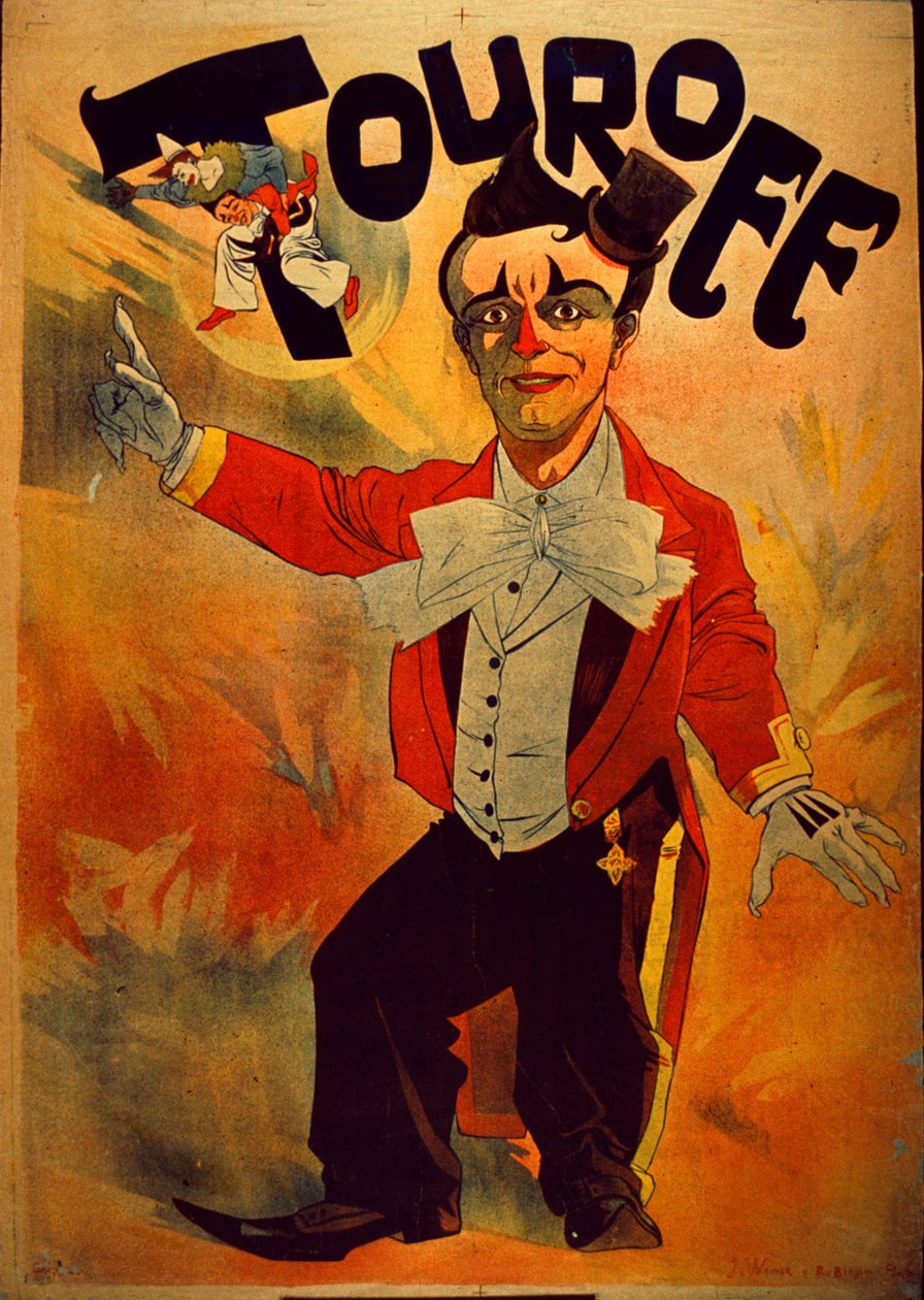 Touroff  - 法国马戏团海报，1890年 作者 韦纳